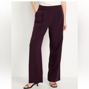 NWT Extra High-Waisted Taylor Wide-Leg Trouser Pants